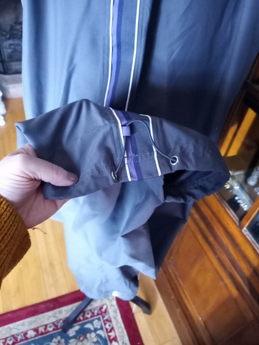 SJB Active Pants Women Size 2X Gray, Purple Striped Track Pants Drawstring Cuffs - Picture 5 of 8