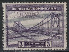 DOMINICAN REPUBLIC:1934 SC#291 Used Opening of San Rafael Bridge  T