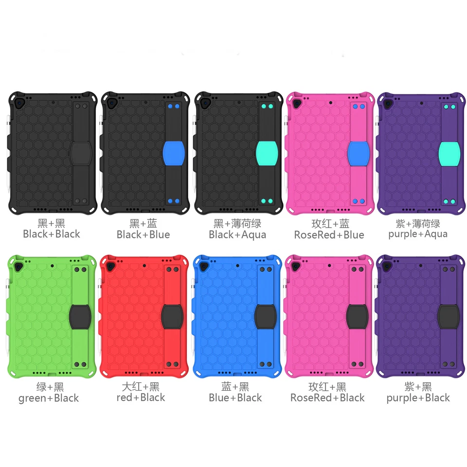 Funda para tableta a prueba de golpes para iPad 5ª 6ª 7ª 8ª 9ª generación 9.7" 10.2" Foto 3 de 4