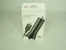 Verizon Vehicle Car Charger With Dual Output Micro USB w/LED Light New in Box