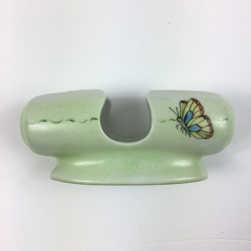 Vintage Butterfly Toothpick Card Holder Hand Painted Porcelain - Picture 9 of 9
