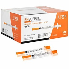 Ultra Fine 1ml Insulin Syringe Pack Of 100 For Sale Online Ebay