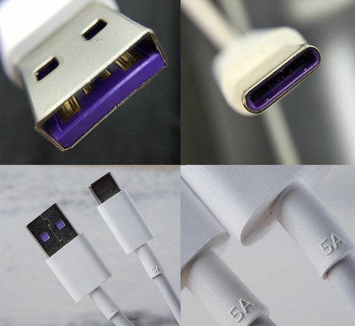 Cable USB tipo C original Huawei SuperCharge para Mate 20,20Pro, P20 Pro Honor 10 - Imagen 9 de 13
