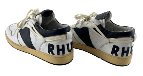 Rhude Rhecess Low Top White/Navy Blue Sneakers US 9 - Worn Twice! - Picture 6 of 14