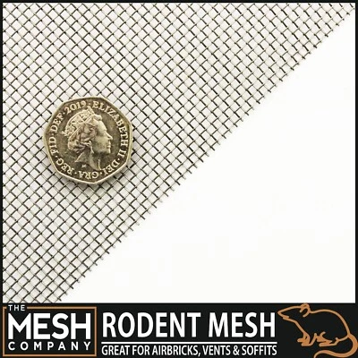 The Mesh Company Stainless Steel Coarse Mesh | 12 LPI x 0.56mm Wire =1.56mm Hole