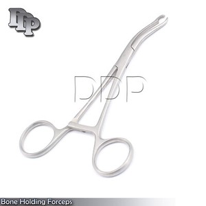 Surgical-Bone-Holding-Forceps-16cm-Orthopedic-Curved-Ratchet-Instruments