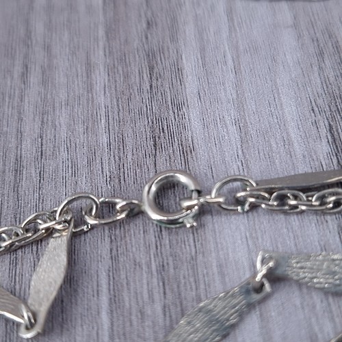 Vintage Silver Tone Double Strained 52 inch Chain Necklace Fashion Jewelry - Picture 5 of 5