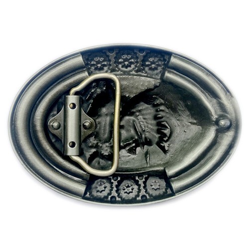 Indian Warrior Chief Belt Buckle Western Cowboy Native American (YIW-03-S) - Picture 2 of 2