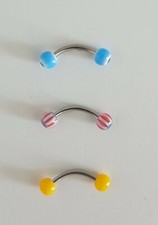 Lote 3 piercings cejas nuevos