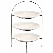 Afternoon Tea Stand for Plates Made of Chrome 380(H) x 240(W) x 205(D)mm