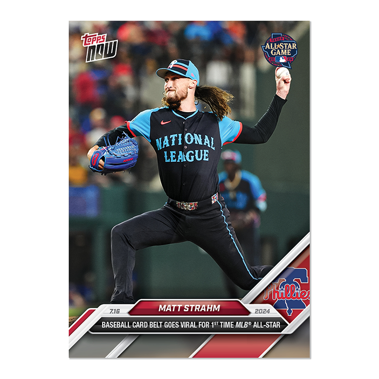 2024 Topps Now #441 Matt Strahm Phillies Baseball Card Belt