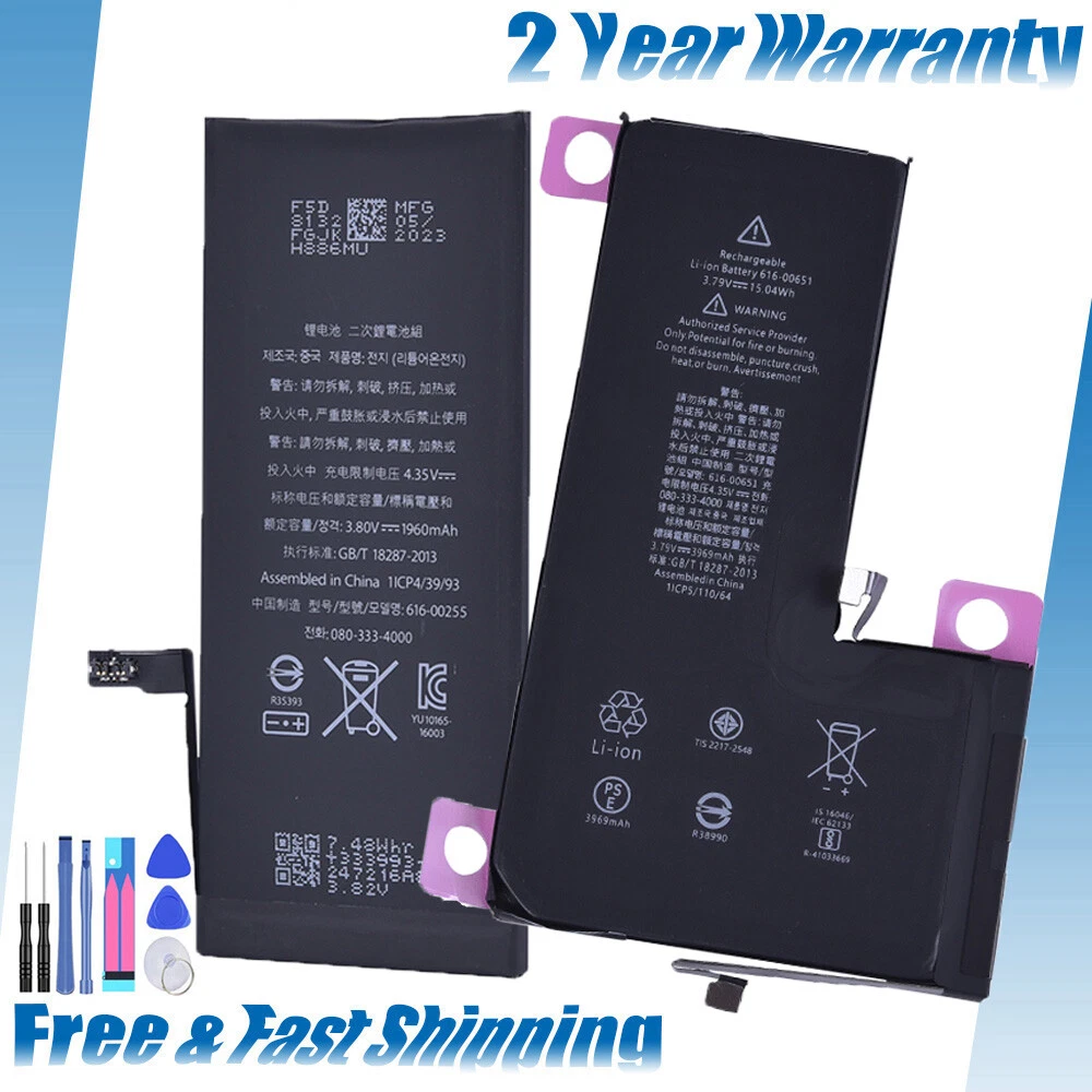 3750mAh IPHONE XS MAX BATTERY 100% NEW - SUPERIOR CAPACITY +/ TOOLS + ADHESIVE