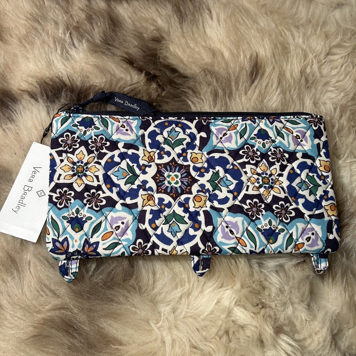 バッグ20 NWT Vera Bradley Pencil Pouch - Lisbon Medallion Print | eBay