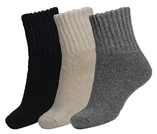 Women's Winter Solid Socks Thick Warm Socks Cozy Crew Socks for Mix-color 5 - Picture 1 of 6
