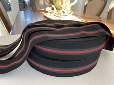 2 Inch Red Black Green Thick Stretchy Elastic
