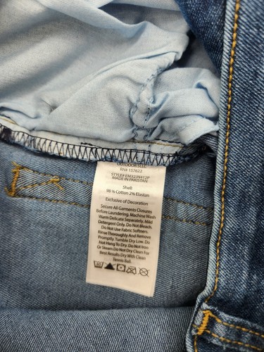 Eddie Bauer Voyager Flex Stretch Slim Fit Size 34x32 New W/Tags Denim Blue Jeans - Picture 8 of 16