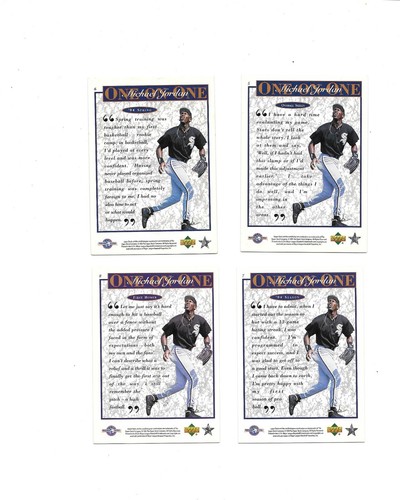 1995 UD One on One 10-card Set Michael Jordan Baseball Trading Cards - Picture 4 of 6