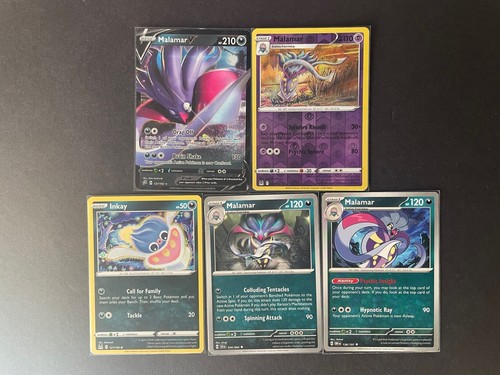 Malamar (x4/V+1 RevHOLO) + Inkay 5 Karten gemischtes Pokemon Lot - Versand PWE