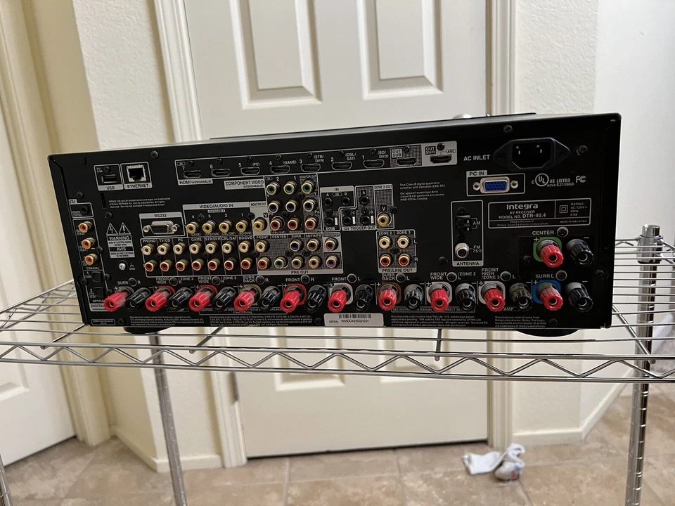 Integra DTR-40.4 THX-Select 2 Plus Audio/Video Receiver - Parts or Repair - Image 4 of 4