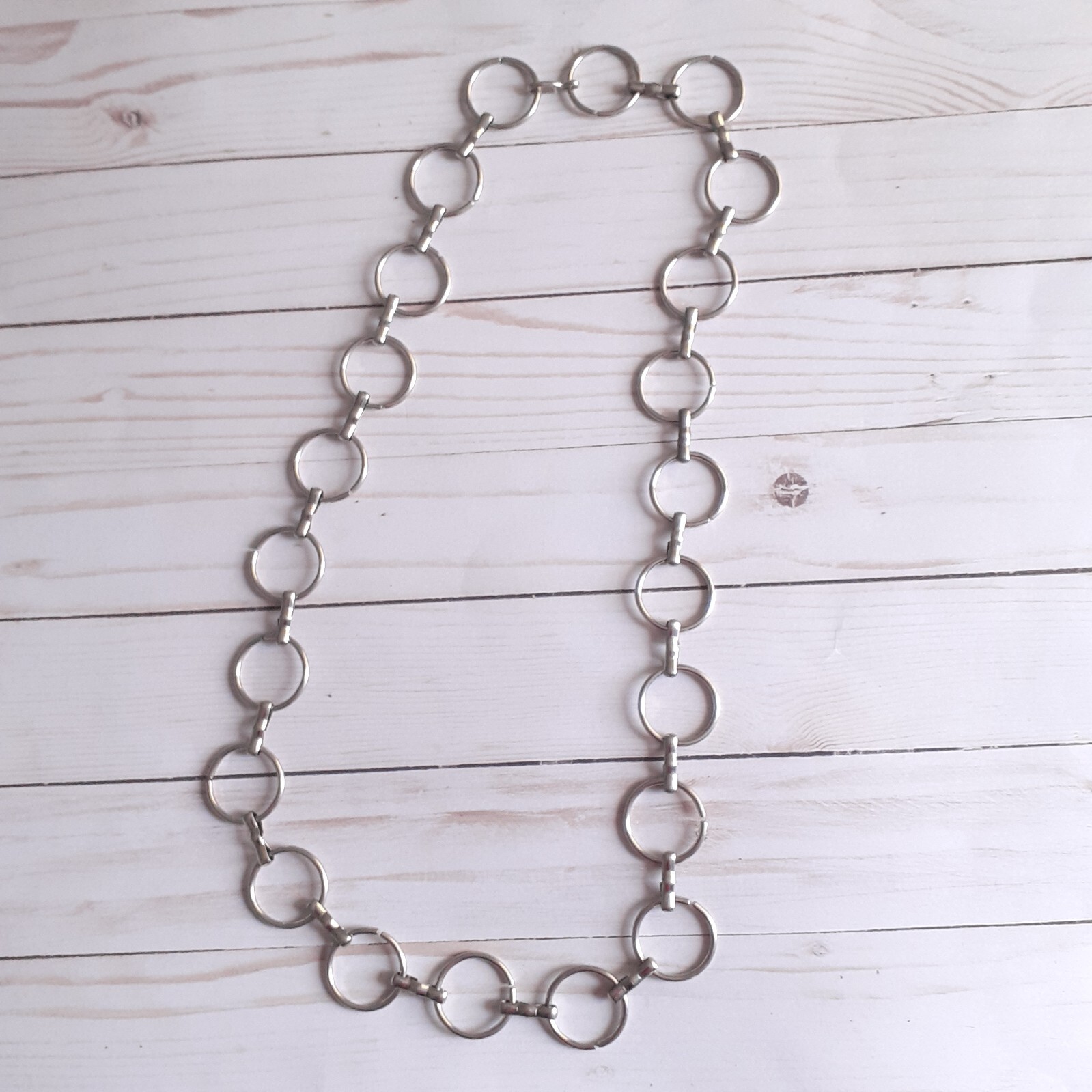 Silvertone Circle Adjustable Belt - image 1