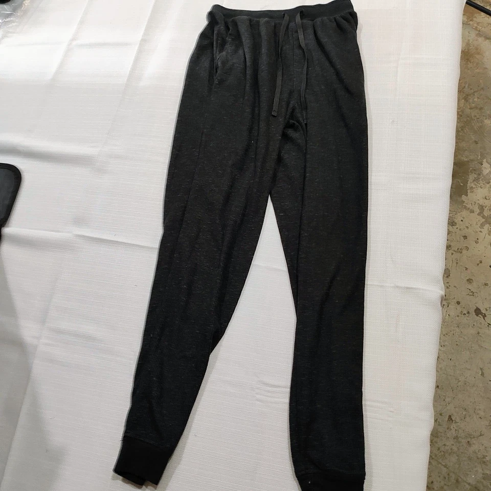 Apt. 9 calças de dormir pretas mineral com faixas seriamente macias (pequenas) - Imagem 2 de 4