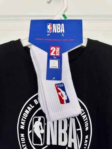 Basketball NBA Officially Licensed T-Shirt & Socks Set Boy Girl Teen 14-16 Years - Picture 2 of 7