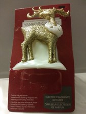Yankee Candle Christmas Holiday Electric Fragrance Diffuser PlugIn Gold Reindeer