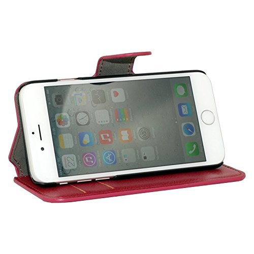 Luxury Leather Wallet Case Flip Cover Stand For iPhone 6 / 6S 5.5 Inch Screen - Picture 15 of 17