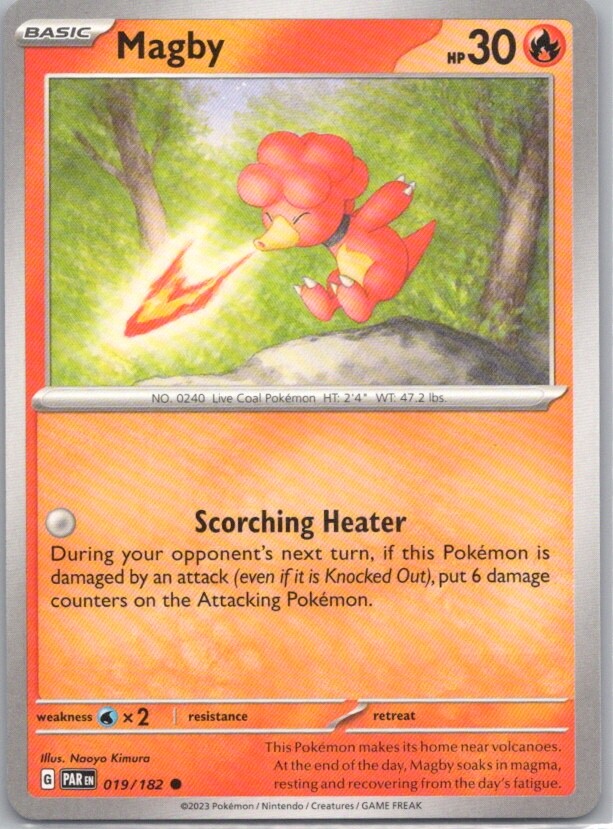 Magby 019/182 Pokemon Regular Card TCG Cards Collecting