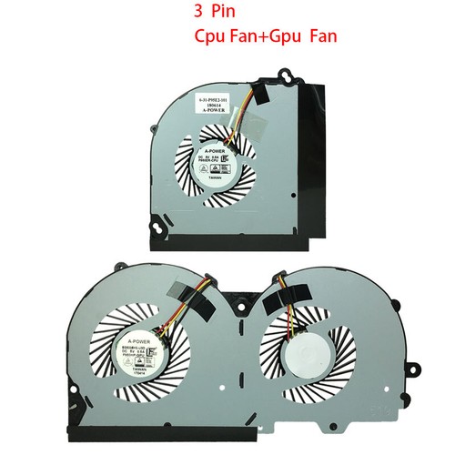 CPU GPU Cooling Fan Lüfter Kühler Für Clevo P950 P950HR P950ER P955ER P950HP T97 - 第 4/7 張圖片