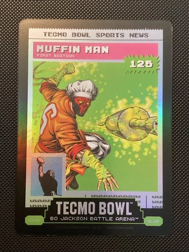 2026 Bo Jackson Battle Arena Tecmo Bowl MUFFIN MAN Baker Mayfield News Glow SSP