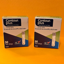 Contour Plus Glucose Test Strips 2x50 No Coding for Contour Plus Blue MPN 7584