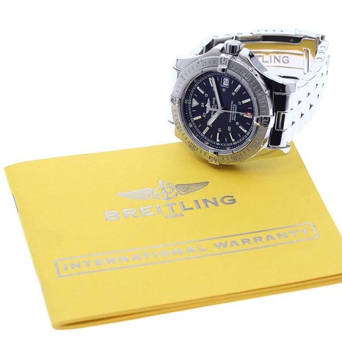 BREITLING CHRONOMAT A17380 41mm SS Black #C7004