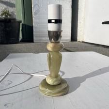 Vintage Mid Century Green Onyx Stone Table Lamp Base