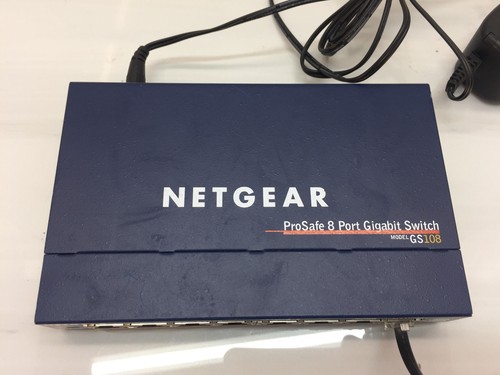 Conmutador Gigabit Netgear GS108 ProSafe 8 puertos con adaptador de corriente - Imagen 2 de 2