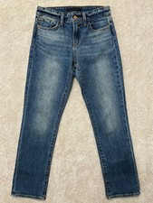 Joe  s Jeans Women  s The Lara Mid Rise Cigarette Ankle Medium Blue Wash Size 25