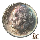 1958 P Roosevelt Dime Superb Gem Silver Nice Color/Toning!!