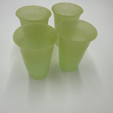 Tupperware Tuppertoys mini tumblers in neon green