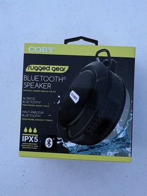 Coby Portable Wireless Bluetooth Speaker IPX5 Water Resistant Black New