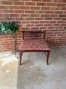 mahogany vanity bench /vanity chair 