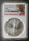 2014 (S) $1 American Silver Eagle Dollar NGC MS69