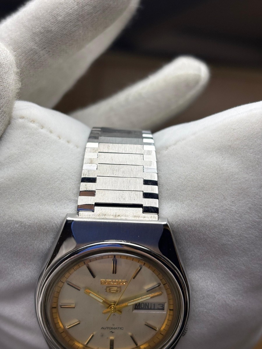 Vintage Seiko 5 Automatic Men's Watch Japan Day/Date 7009-8680 | eBay