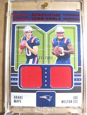 2024 Drake Maye Joe Milton Rookies & Stars Rookie Team Duals Jersey RC /399 🔥🔥