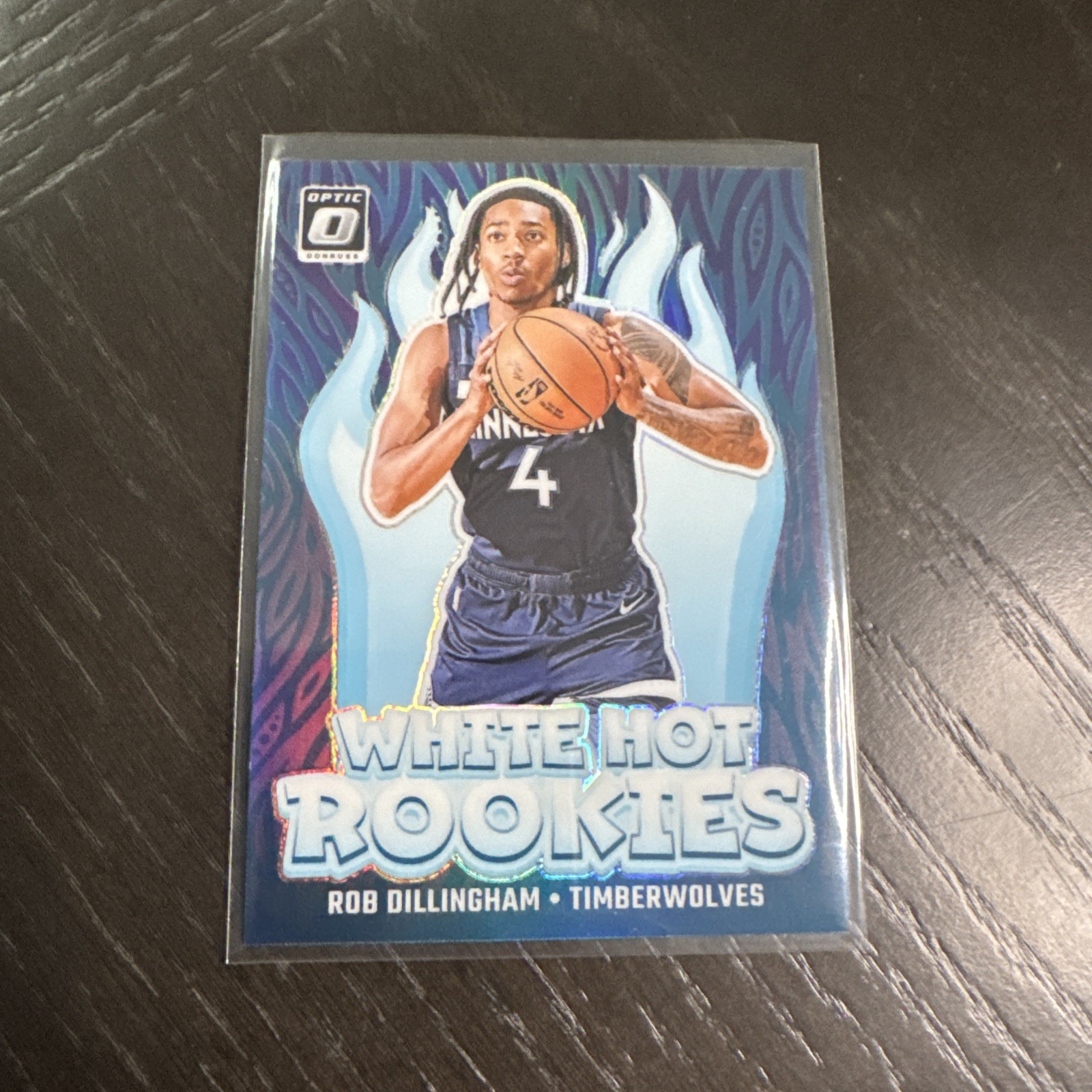 2024-25 Panini Donruss Optic - White Hot Rookies Rob Dillingham #8 Purple Prizm