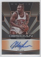 2019-20 Panini Obsidian Matrix Electric Etch Orange 34/50 Mark Aguirre Auto x3y