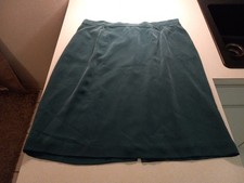 Rena Rowan For Saville Skirt Women's Plus Sz 22W Blue/green 100% Silk - Lined