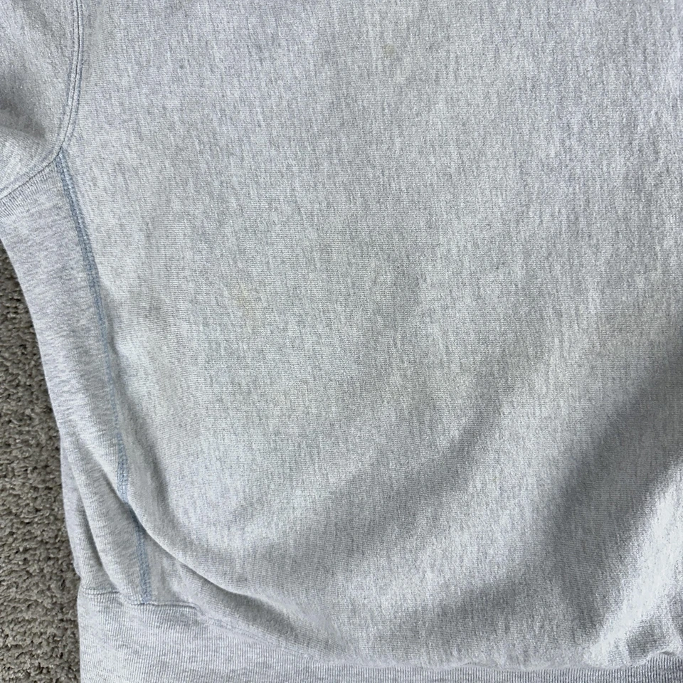 Moletom masculino vintage Champion tecido reverso XL seixo praia aquecimento tripla mistura anos 80 - Imagem 4 de 4