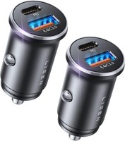 ZigarettenanzüNder USB C 54W Metall Auto LadegeräT PD QC3.0 12V Schnellladung