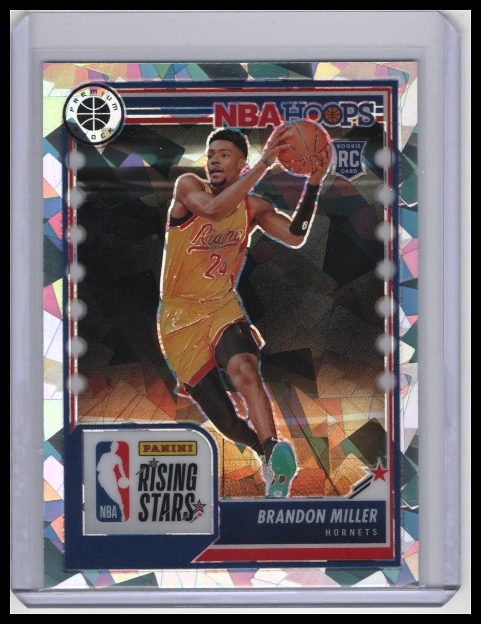 2023-24 Hoops Premium Stock #298 Brandon Miller Ice Prizm