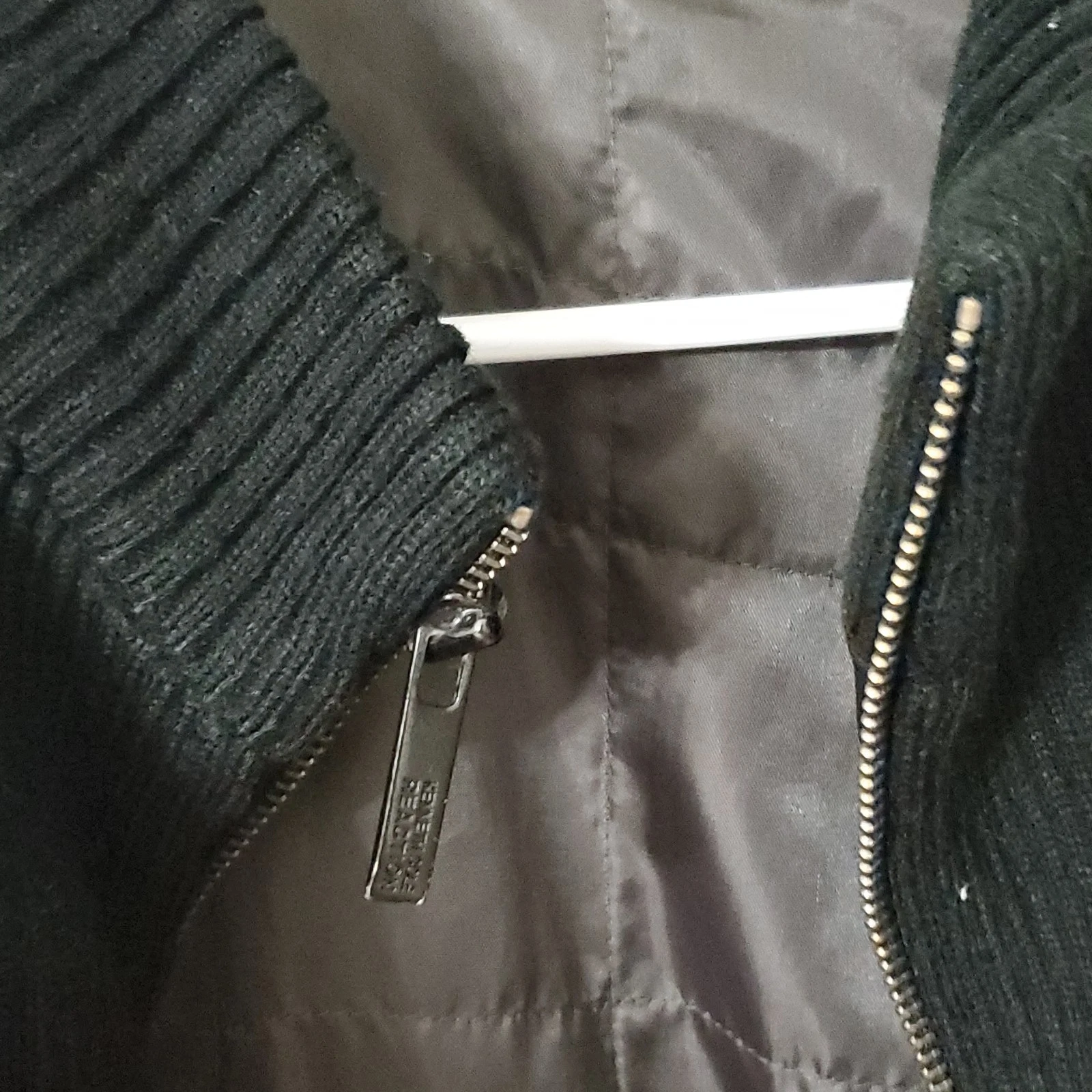Kenneth Cole Reaction Men's Black Cotton Blend Overcoat Zip/Button L image 3